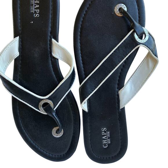 Black Chaps Flip Flop Size 9 to10 NWOT - Picture 1 of 5